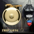 thumbnail image 3 of Bevin Bells Steel Trip Gong | Traditional Prize Fighter 6" Boxing Bell | Loud & Made of Steel & Brass | Boxing Training and Warning Device in One | Man Cave / Bar Accessory | Made in USA, 3 of 4