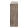 thumbnail image 5 of Uster 6-Shelf Wood Twin Bookcase Headboard, Walnut Oak, 5 of 5