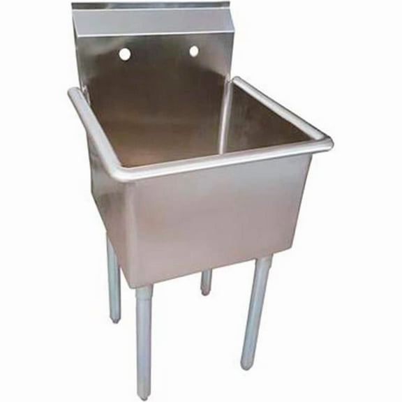 1 Compartment Stainless Steel Utility Sink - 24 x 24 x 14 in.