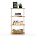 thumbnail image 2 of Furinno Turn-N-Tube 4-Tier Classic Tubes Display Shelf, Beech and White, 2 of 5