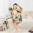 thumbnail image 6 of FORMRS Wearable Blanket Hoodie with Sleeves for Kids Cozy Flannel Sweatshirt, Black Cats Reading, 6 of 7
