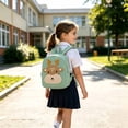 thumbnail image 3 of Weebloom School Backpack For Kids Boys Girls Adorable Backpack For Preschool Cute Animal Cartoon Design Lightweight Travel For Toddlers Bookbag Preschool Kindergarten Green, 3 of 3
