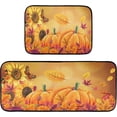 thumbnail image 6 of SKYSONIC Sunflower Pumpkin Kitchen Rugs 2 Pieces, Maple Leaves Floor Mat Room Area Rug Washable Carpet Perfect for Living Room Bedroom Entryway, 6 of 7