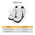 thumbnail image 7 of Kuiaobaty Dolphin Fish Sea Pattern Soft Full Set Car Seat Cover 4 PCS Front Seats Back Seat Cover Vehicle Seat Protector Interior Accessories Universal Fit Car SUV Van Truck, 7 of 7