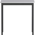 thumbnail image 5 of Lorell Utility Table  Gray Rectangle Laminated Top  Powder Coated Black Base x 30 Table Top Width x 1813 Table Top Depth  30 Height  Assembly Required  Melamine Top Material, 5 of 6