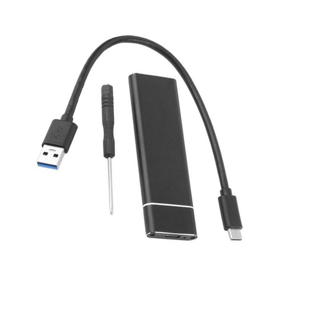 Bearachild Carcasa HDD Gran capacidad Alta velocidad USB M.2 Funda Disco duro Accesorio delgado Computadoras externas Tabletas para computadora Electrónica No.1