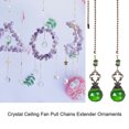 thumbnail image 2 of Minnieouse Bola colgante cristal colgante Sun Catcher balcón decoración moda DIY interior atmósferas decoración Casual fiesta reutilizable Ropa, zapatos y accesorios Miscelánea Verde Minnieouse AP012311-01, 2 of 6