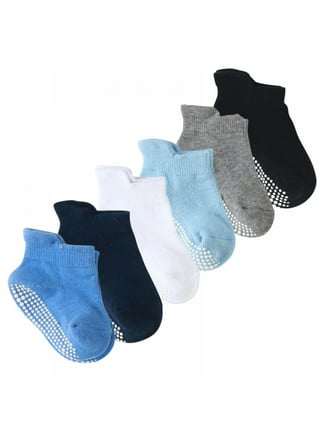Baby Socks 6 Pairs With Non Slip Grips by Miss Fong Wear Baby Girl Socks  Infant Socks Ankle Socks For 0-6, 6-12,12-36Months