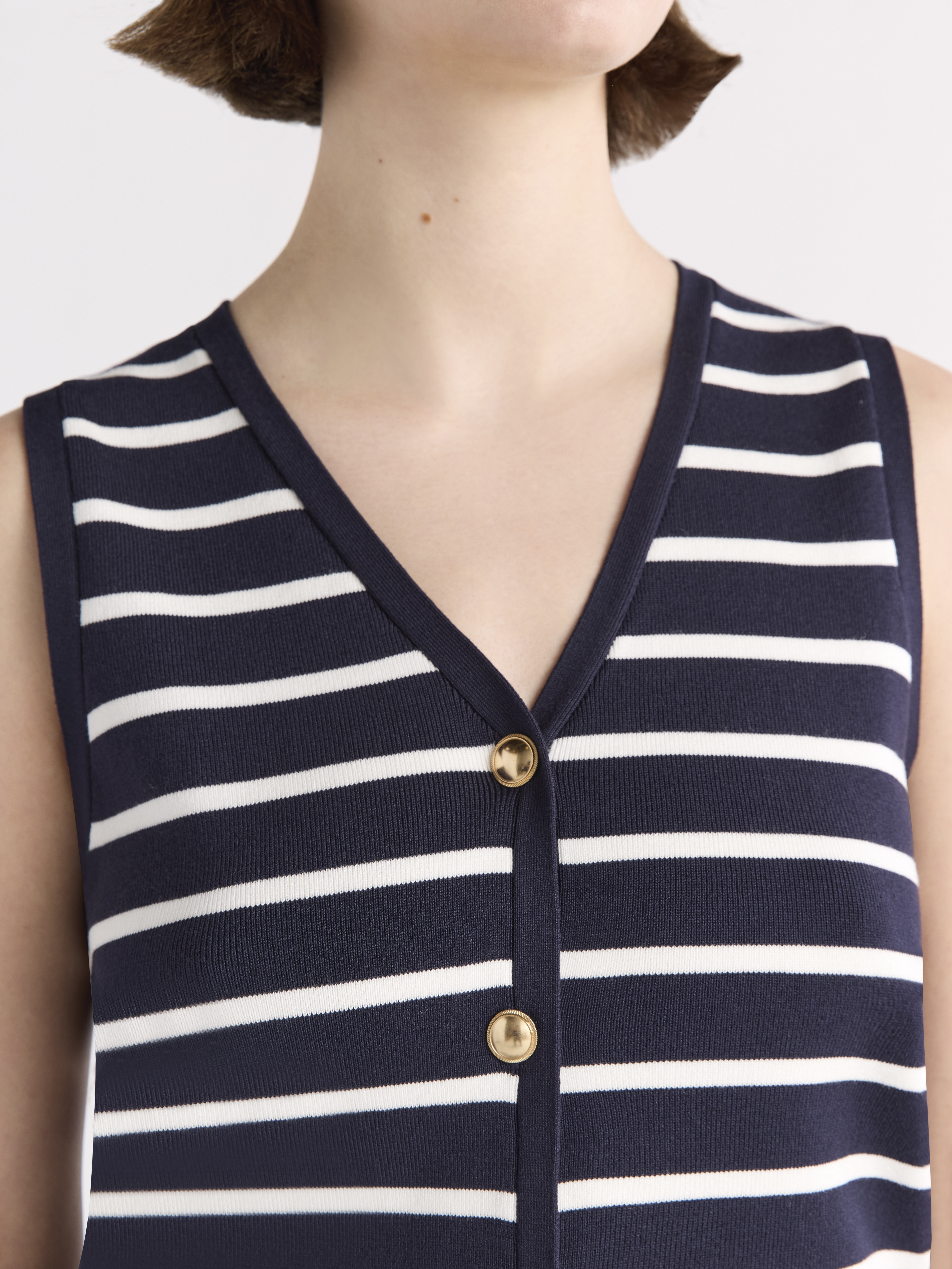 Free Assembly Women's Button Front Sweater Vest, Sizes XS-XXL