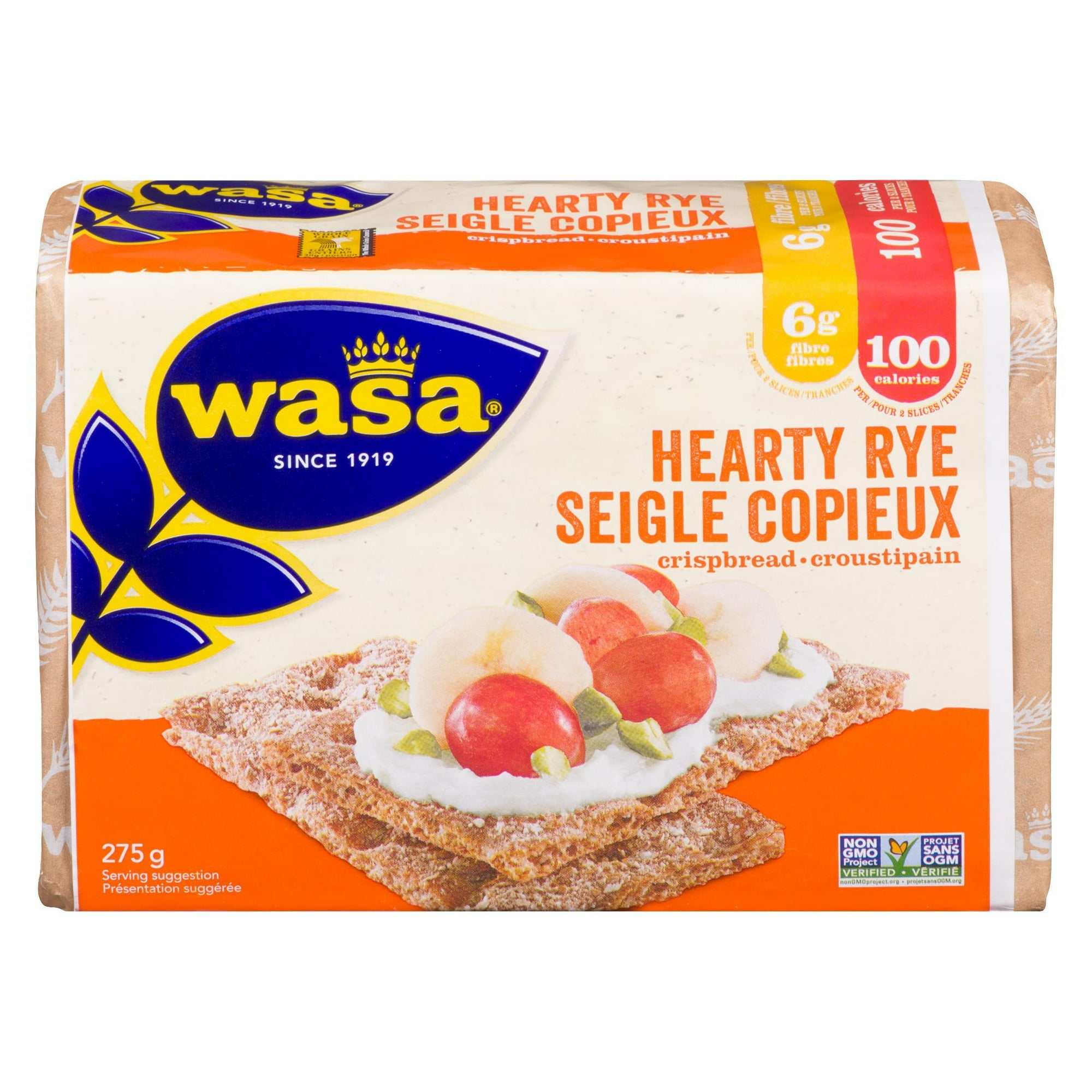 Wasa Hearty Rye Whole Grain Crispbread 275gr, 275g