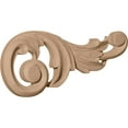 thumbnail image 2 of 9 1/8"W x 4 1/8"H x 3/4"D (Each Side) Medium Swaying Scrolls (Pair), Rubberwood, 2 of 12