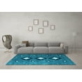 thumbnail image 3 of Ahgly Company Indoor Rectangle Abstract Light Blue Contemporary Area Rugs, 7' x 10', 3 of 4