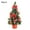 Red A（with Light）, variant on Happy date Christmas Tree Tabletop Mini Artificial Pine Tree Pre lit Small Xmas Ornaments Desktop DIY Set Multicolor LED Lights Table Holiday Decor
