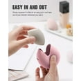 thumbnail image 2 of Makeup Sponge Holder – Shatterproof Eco-Friendly Silicone Beauty Make Up Blender Case for Travel - Pink, 2 of 14