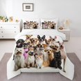 thumbnail image 2 of Erosebridal 3D Animal Print Bedding Sets King with Comforter, Kawaii Dog Duvet Insert, Cat Kitten Decorative, Reversible 3pcs, 2 of 7