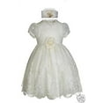 thumbnail image 4 of New Infant Girl Toddler Wedding Formal Party Dress + Hat (9-36M) S,M,L XL Ivory, 4 of 8