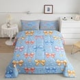 thumbnail image 2 of Castle Fairy Cartoon Colorful Bow Queen Comforter Set,Love Heart Bedding Comforter Set, 2 of 8