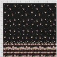 thumbnail image 3 of Soimoi Black Cotton Voile Fabric Floral Panel Decor Fabric Printed BTY 42 Inch Wide, 3 of 3