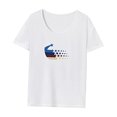 thumbnail image 3 of Camiseta para mujer de verano suave básica para ir de compras, playa, oficina, caminar, vacaciones, 3 of 7