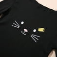 thumbnail image 6 of GYRATEDREAM Girls Lettuce Trim Basic Cute Cat Print Tee Shirts Casual Blouse Tops for 1-8T, 6 of 11