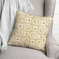 thumbnail image 3 of Creative Products Boho Circles Yellow 18 x 18 Indoor / Outdoor Pillow, 3 of 3