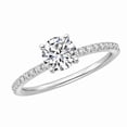 thumbnail image 2 of Anillo de bodas brillante Anillo de compromiso de aleación de zinc elegante clásico simple para compromiso de boda, 2 of 10