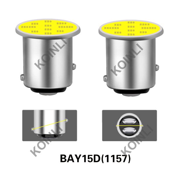KOINLI 1157 LED Luz De Freno BAY15D 1156 BA15S P21W Bombilla P21/5W COB DRL Indicador De Coche Marcha Atrás Lámpara Antiniebla Señal De Estacionamiento Giro De Parada De La Cola Del Motor Automático M