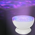 thumbnail image 4 of Gideon DreamWave Soothing Ocean Wave Projector LED Night Light with Built-in Stereo Speakers / (12 LED Bulbs - 3 Colors) Water Wave LED Ceiling Pro, 4 of 8