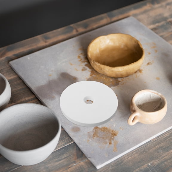 OFFIGAM White Ceramic Refractory Support Mat for Pottery Firing and Sculpting