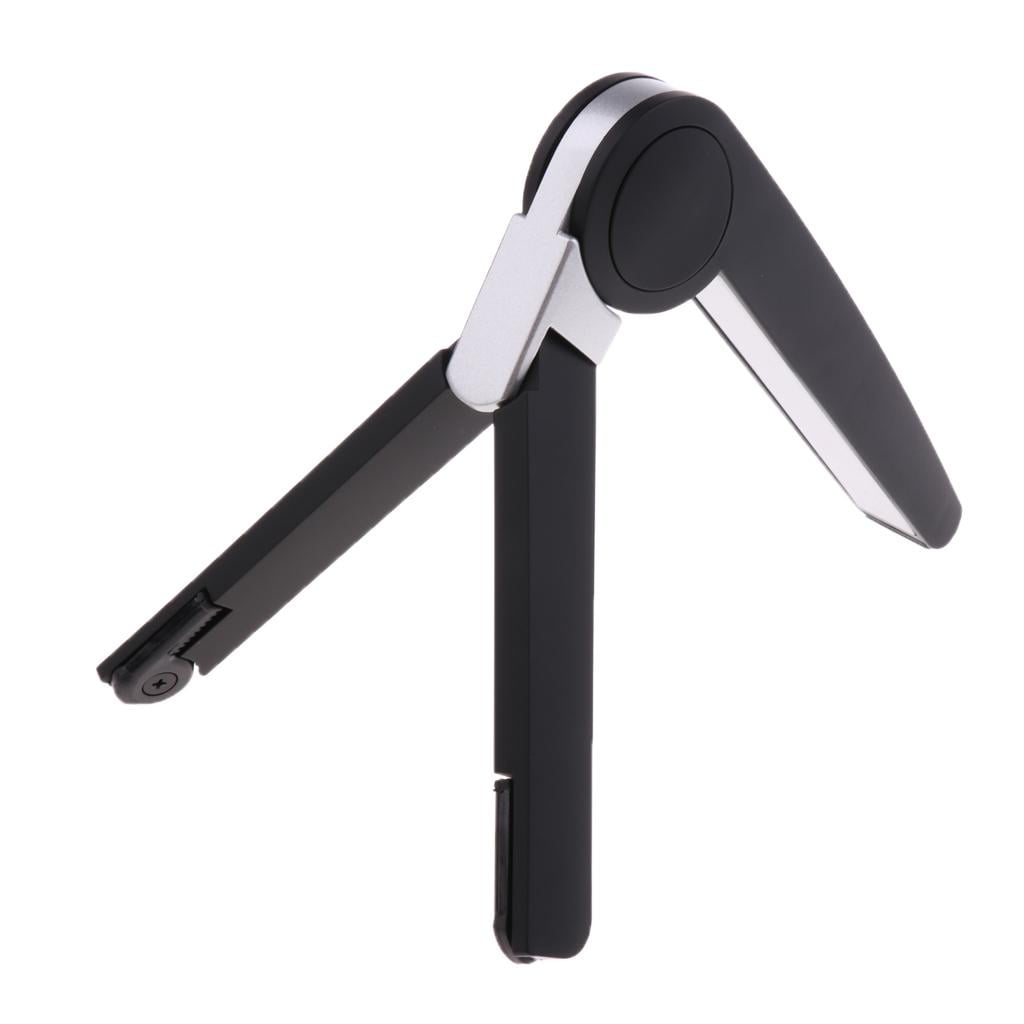 LeeQinersw Aluminum Adjustable Foldable Stand Holder Tripod Laptop Tablet#1 Black