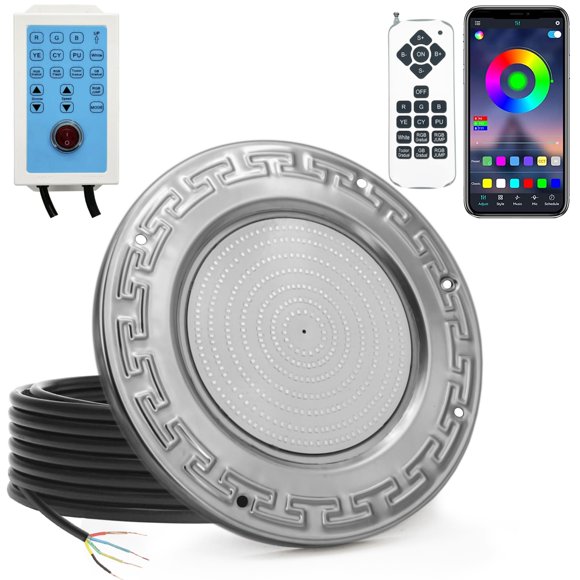 Luz para piscina Awanhe 60W LED de 25 cm, cambio de color, 12V