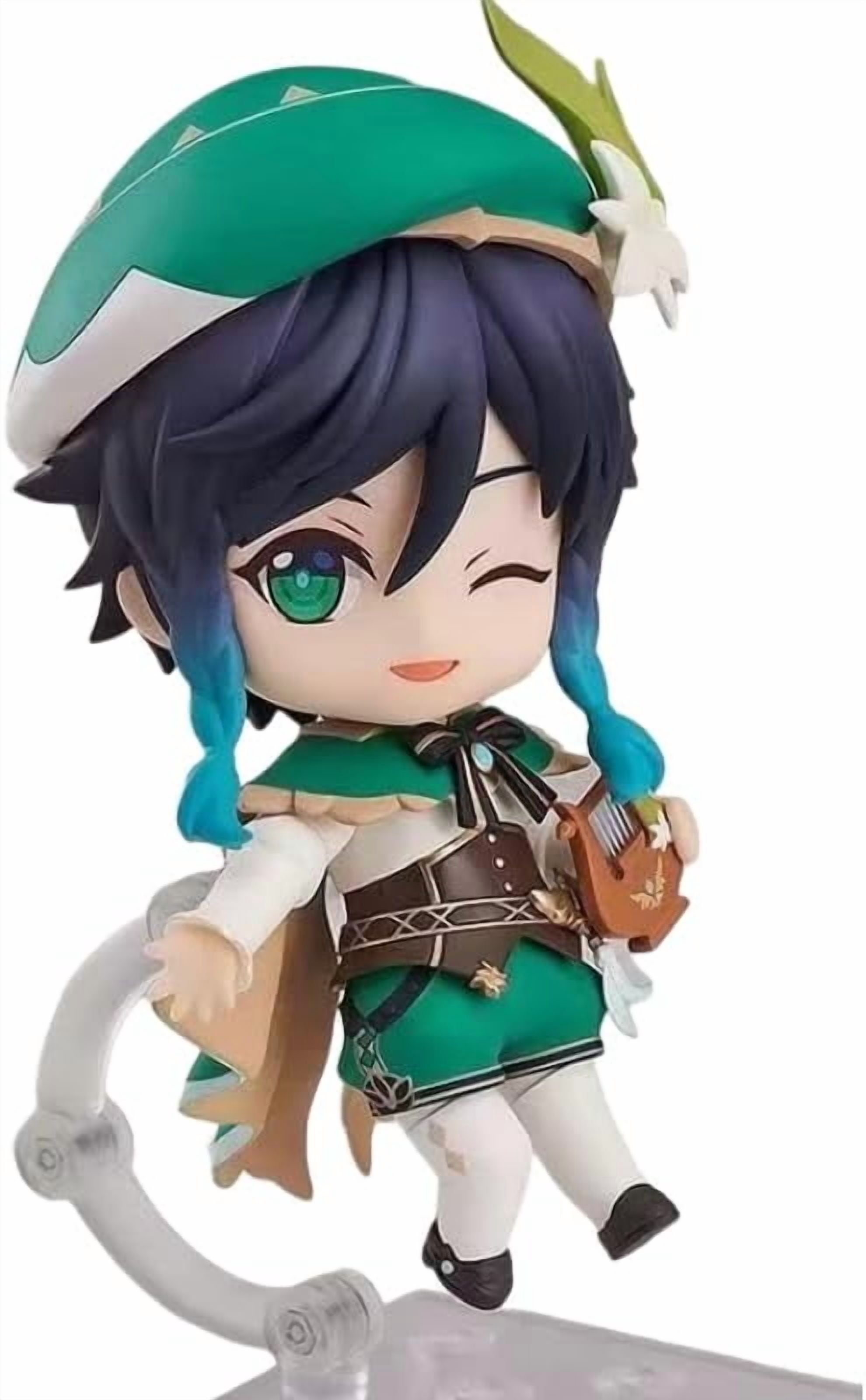Newly Venti Figure Standig Q Version Venti Figures Genshin Impact Figures 10cm/3.9inch PVC Anime Characters Figure Action Figure Statue Ornament
