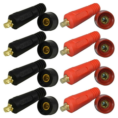 16PCS TIG Welding Cable Panel Connector Socket Set Quick Fitting DKJ10-25 USA