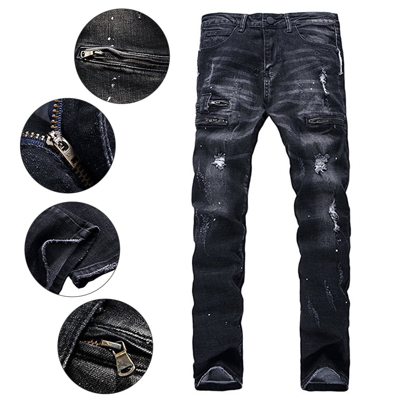 mens black jeans walmart