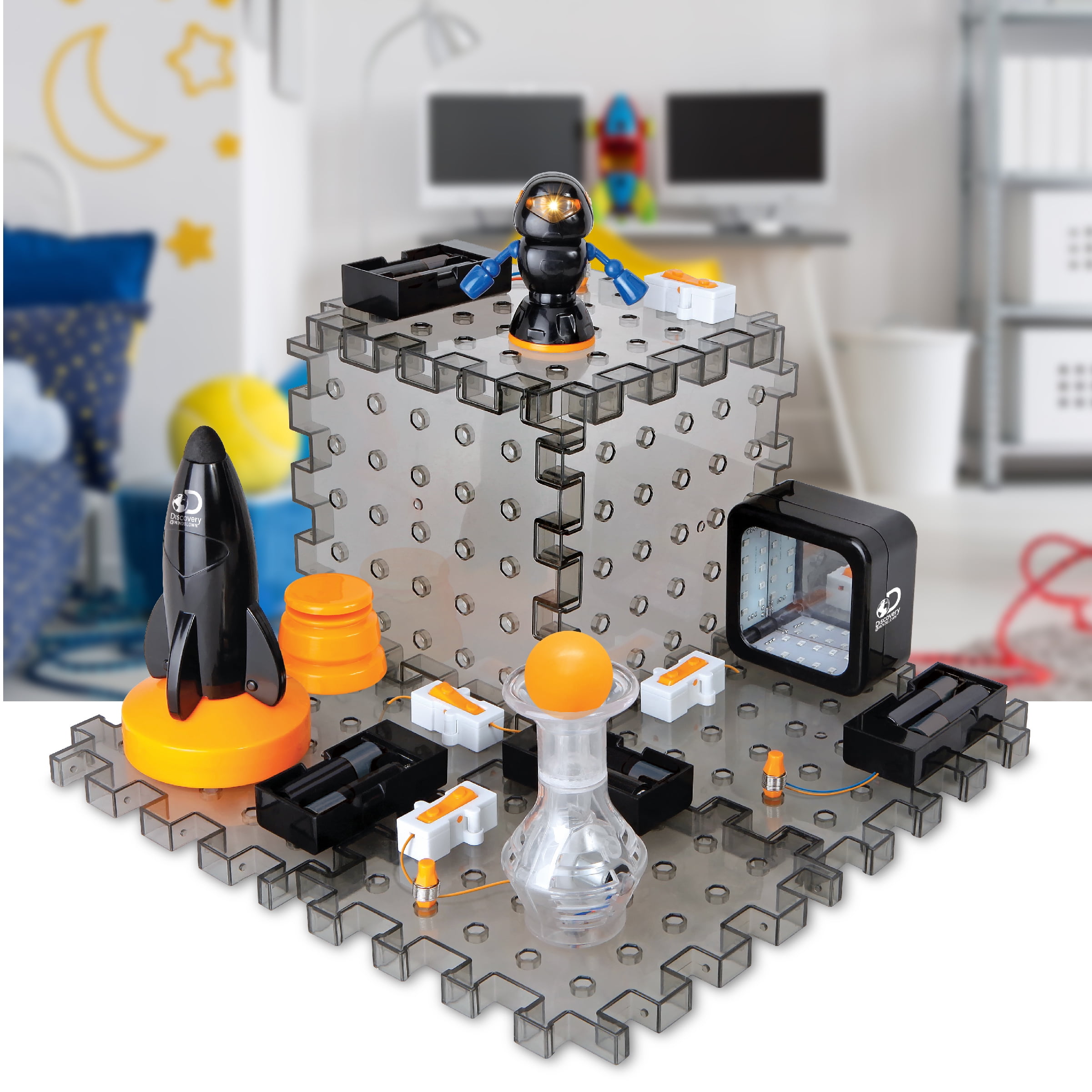 Discovery™ #MINDBLOWN Action Circuitry Electronic Experiment Science STEM Toy, Teens (51 Pieces)