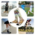 thumbnail image 5 of Amazing World of Gumball Compression Socks For Women And Men Support Knee High Socks For Running Hiking Athletic Nursing, 5 of 7