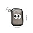 thumbnail image 3 of Bklubk Cute Mesh Makeup Pouch Waterproof Transparent Cosmetic Bag Portable Travel Organizer Case For Lipstick And Small Beauty Items, 3 of 5
