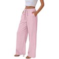 thumbnail image 2 of Y2k Sweatpants Cargo Pants Women High Waist Plus Size Wide Leg Pants for Women Women's Plus Size Pants Women Work Pants Plus Size Cargo Pants for Women Pink 2XL, 2 of 5