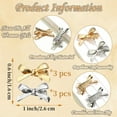 thumbnail image 2 of 6 Pcs Metal Hair Bows for Women,Small Bowknot Hair Clip,Bow Knot Hair Pins,Mini Hair Bows Duckbill Clip Bowknot,Side Clips Hair Accessories,Broken Hairpins Barrettes for Prom Wedding,Gold,Silver, 2 of 8