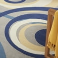thumbnail image 6 of Nourison Grafix Mid-century Geometric Grey Area Rug, 6 of 8