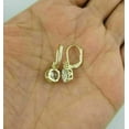 thumbnail image 2 of 1Ct Lab Created Diamond Round Cut Drop/Dangle Gift Earrings 14K Yellow Gold Plated, 2 of 2