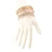 thumbnail image 4 of Lux Accessories Women's Pave Braided Mesh Wire Multi Bangle Set (ROSEGOLD), 4 of 6