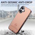 thumbnail image 5 of Dteck Case for iPhone 16 Plus,Slim Premium Canvas Grain PU Leather,Soft TPU Bumper,Non-Slip Anti-Scratch Shock-Absorbent,Protective Phone Cover for iPhone 16 Plus,Pink, 5 of 8