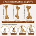 thumbnail image 3 of 3 Pack Dog Toys for Aggressive Chewers, Nylon Dog Chew Toy, Teething Bones for Large Small Medium Dogs, 3 of 8