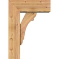 thumbnail image 3 of Ekena Millwork 7 1/2"W x 20"D x 28"H Olympic Block Smooth Bracket w/ Offset Brace, Western Red Cedar, 3 of 25