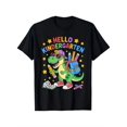 thumbnail image 1 of Hello, Kindergarten Boy, First Back To School, Dinosaur T-shirt, 100% Cotton, Comfortable and Soft, Short Sleeves, Suitable for Boys and Girls At School Gifts, 1 of 6