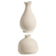 thumbnail image 1 of Jarrón de ceramica,Estatuilla de interior de maceta de florero de cerámica blanca,decoración del hogar Florero hidropónico Centro de mesa,Maceta de flores secas estatua de decoración de, 1 of 8