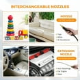 thumbnail image 4 of HIBIBUD 2500W Car Steamer for Auto Detailing High Pressure Handheld Steam Cleaner with Water Tank Portable Electric Steam Cleaning Machine Home Use Kitchen Floors Tools, 4 of 7
