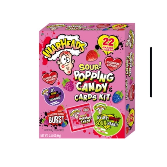 WARHEADS SOUR POPPING CANDY CARDS KIT