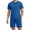 A-Blue14, variant on JAJAHO Mens Summer 2 Piece Outfits Short Sleeve Loose Fit T Shirt And Drawstring Shorts Set Comfortable Athletic Casual Wear Solid Color Soft Outfit